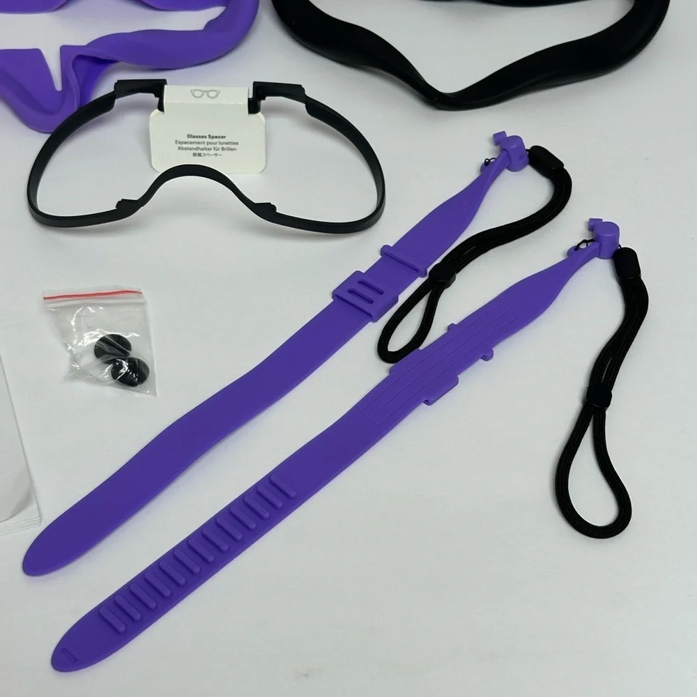 Meta Quest 2 Accessories 2 Batteries Manual Straps Silicone Face Glass Spacer